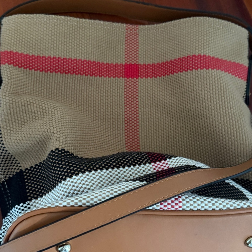 Stylish Tan and Red Women's Bag - Picture 7 of 8